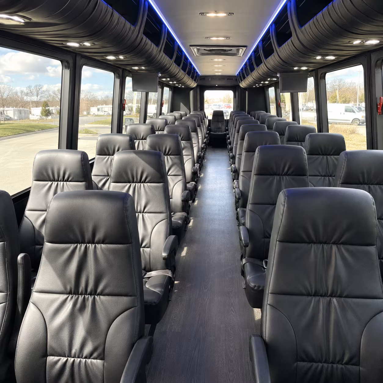 28 passenger minibus interior