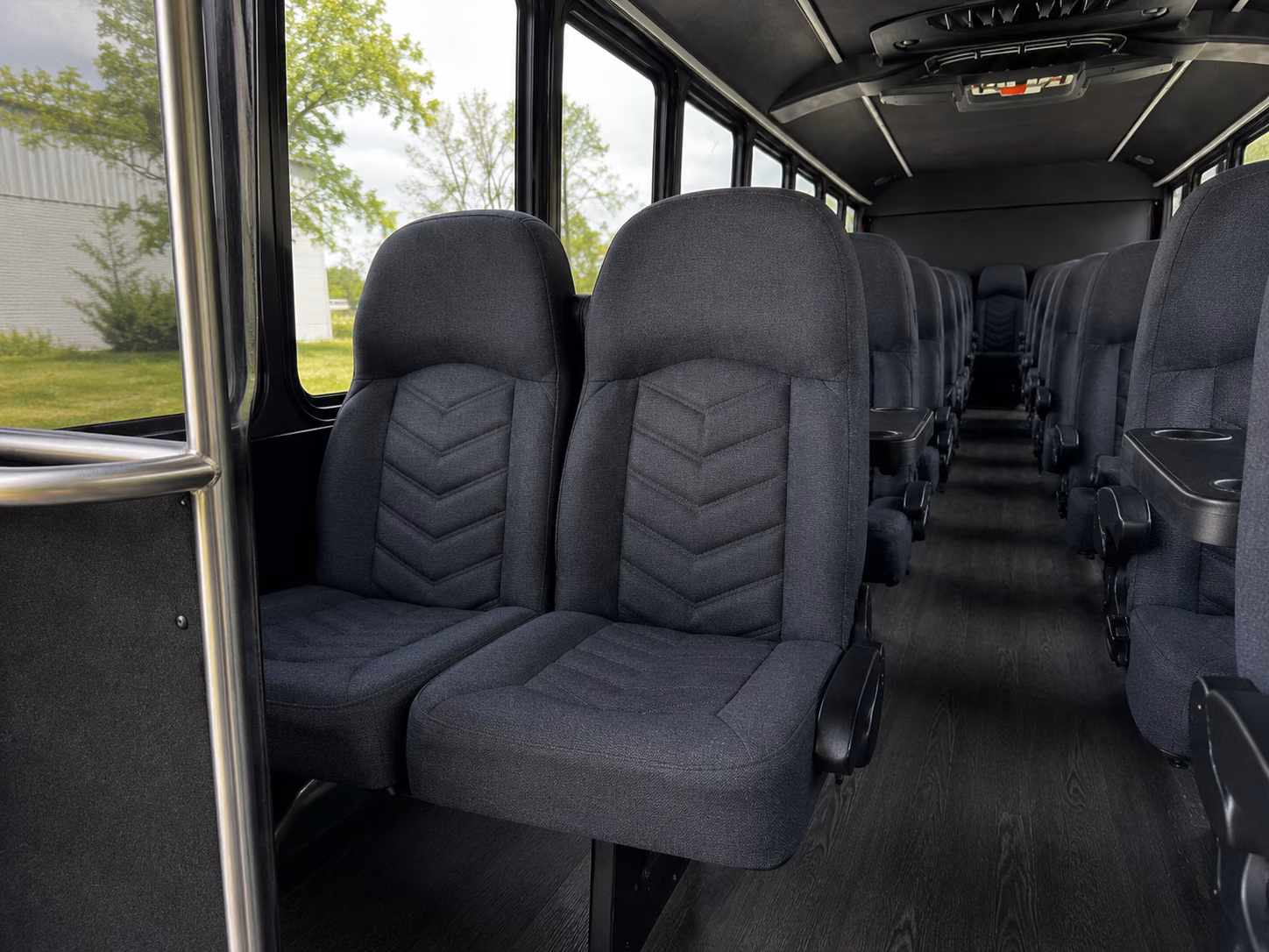huntsville 20 passenger minibus inside