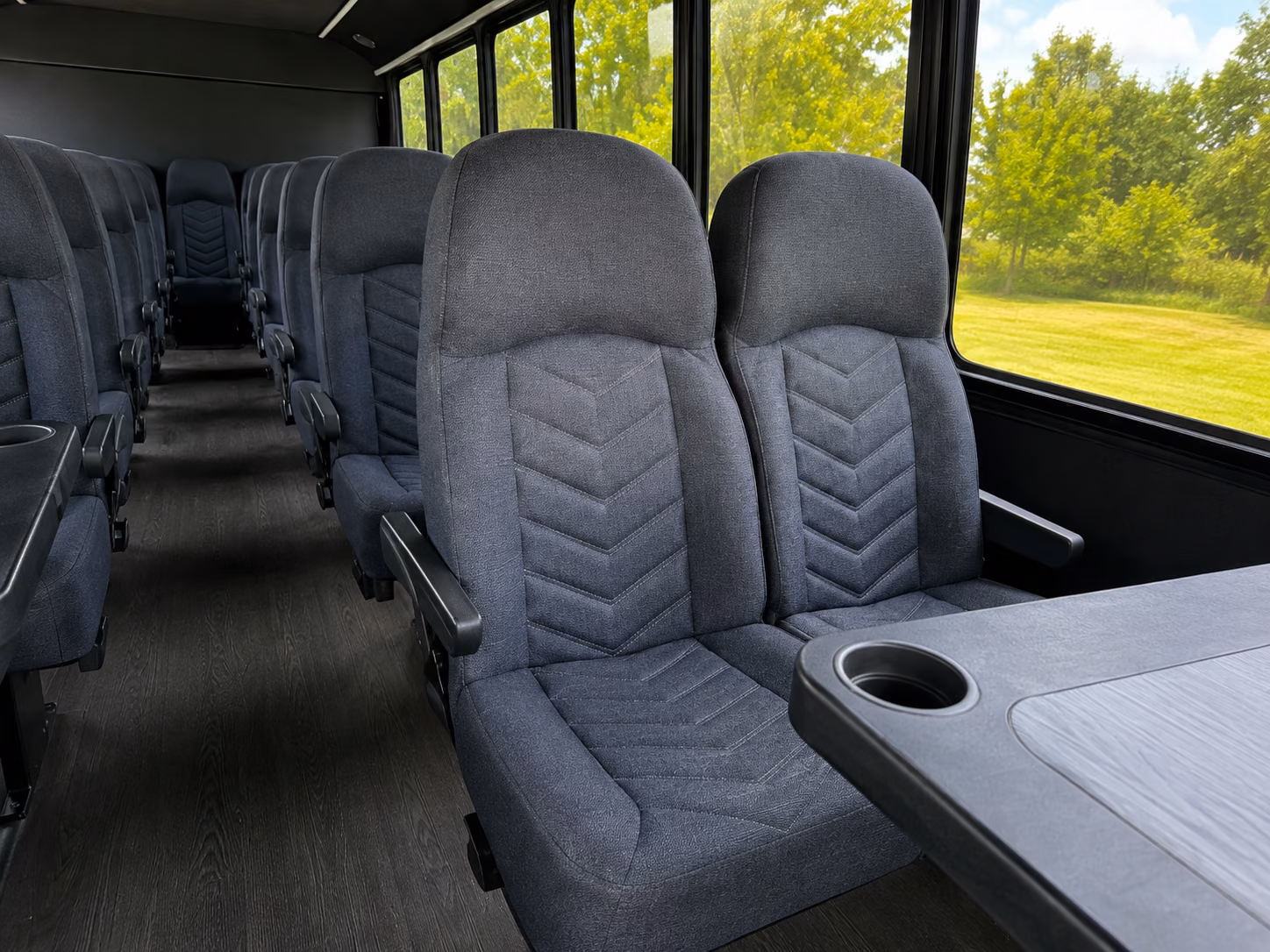 huntsville 20 passenger minibus interior