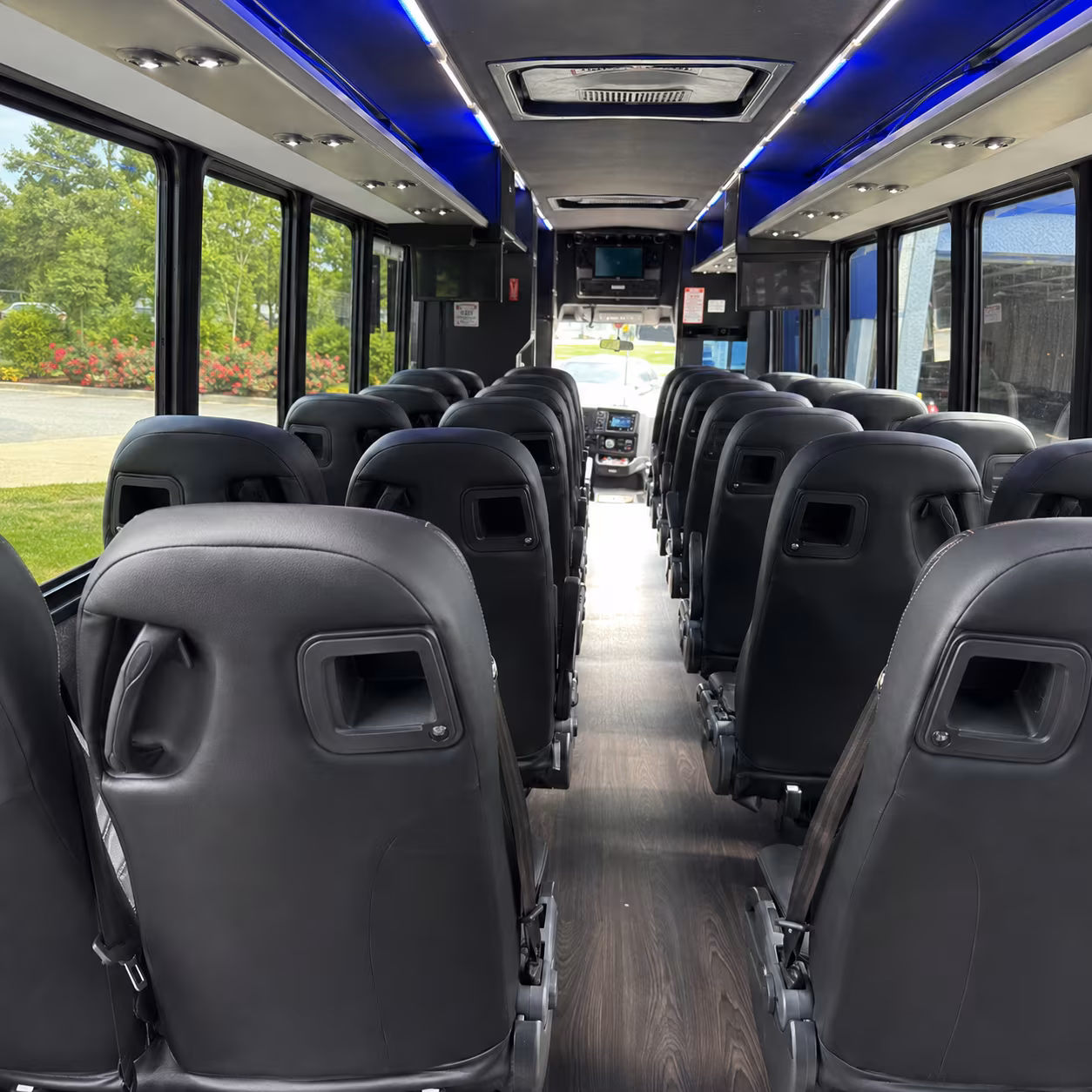 huntsville 25 passenger minibus interior