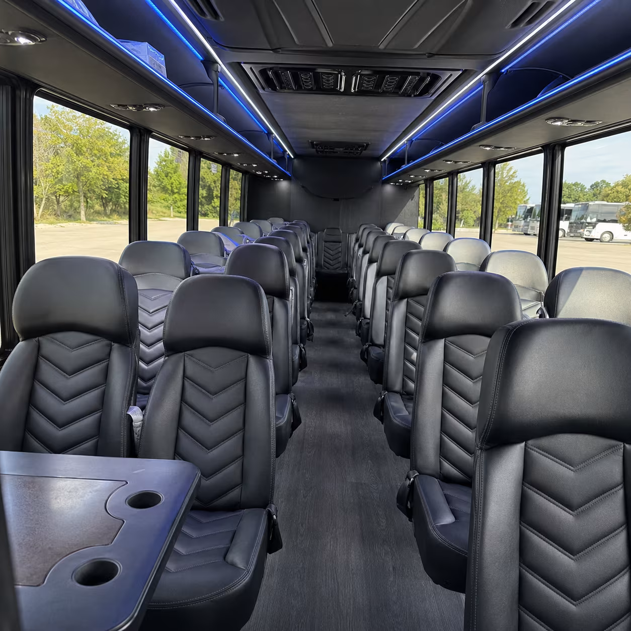huntsville 30 passenger minibus interior