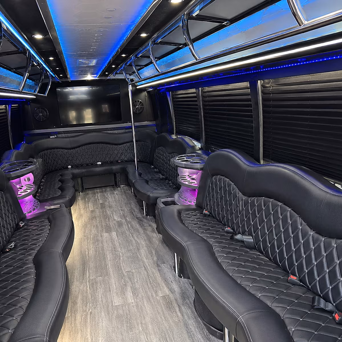 huntsville party bus interior