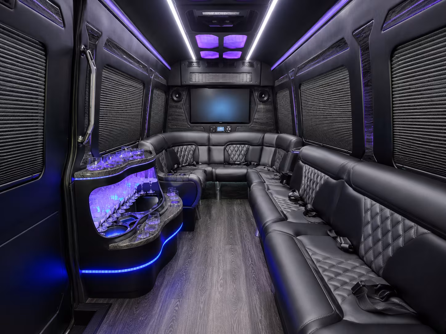 huntsville sprinter limousine inside