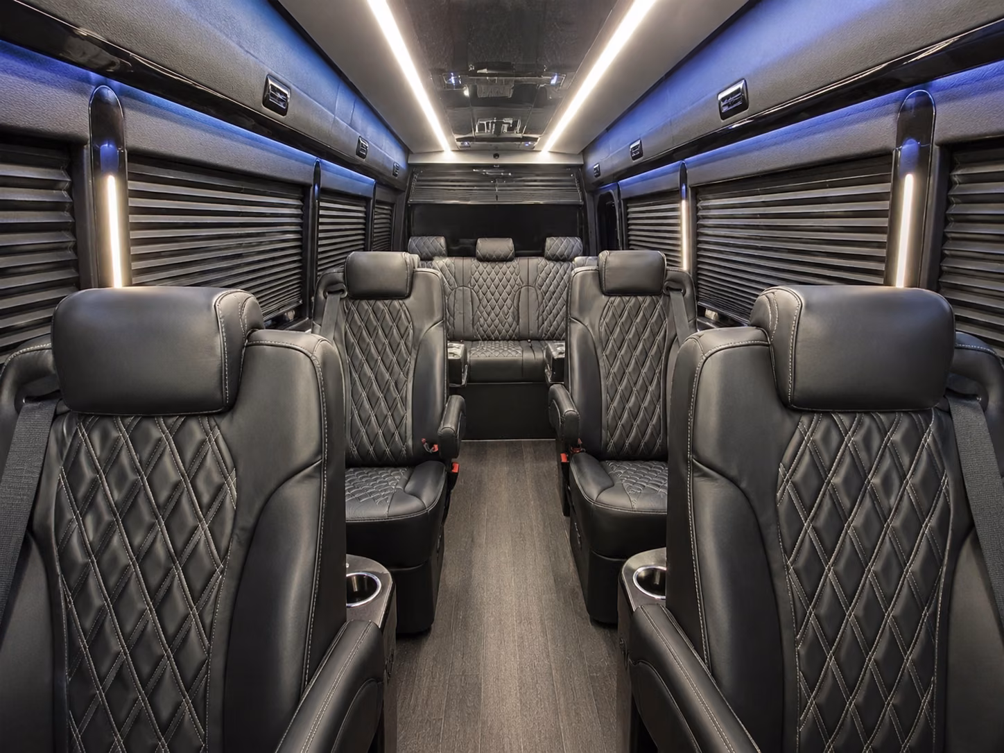 huntsville sprinter van with driver inside