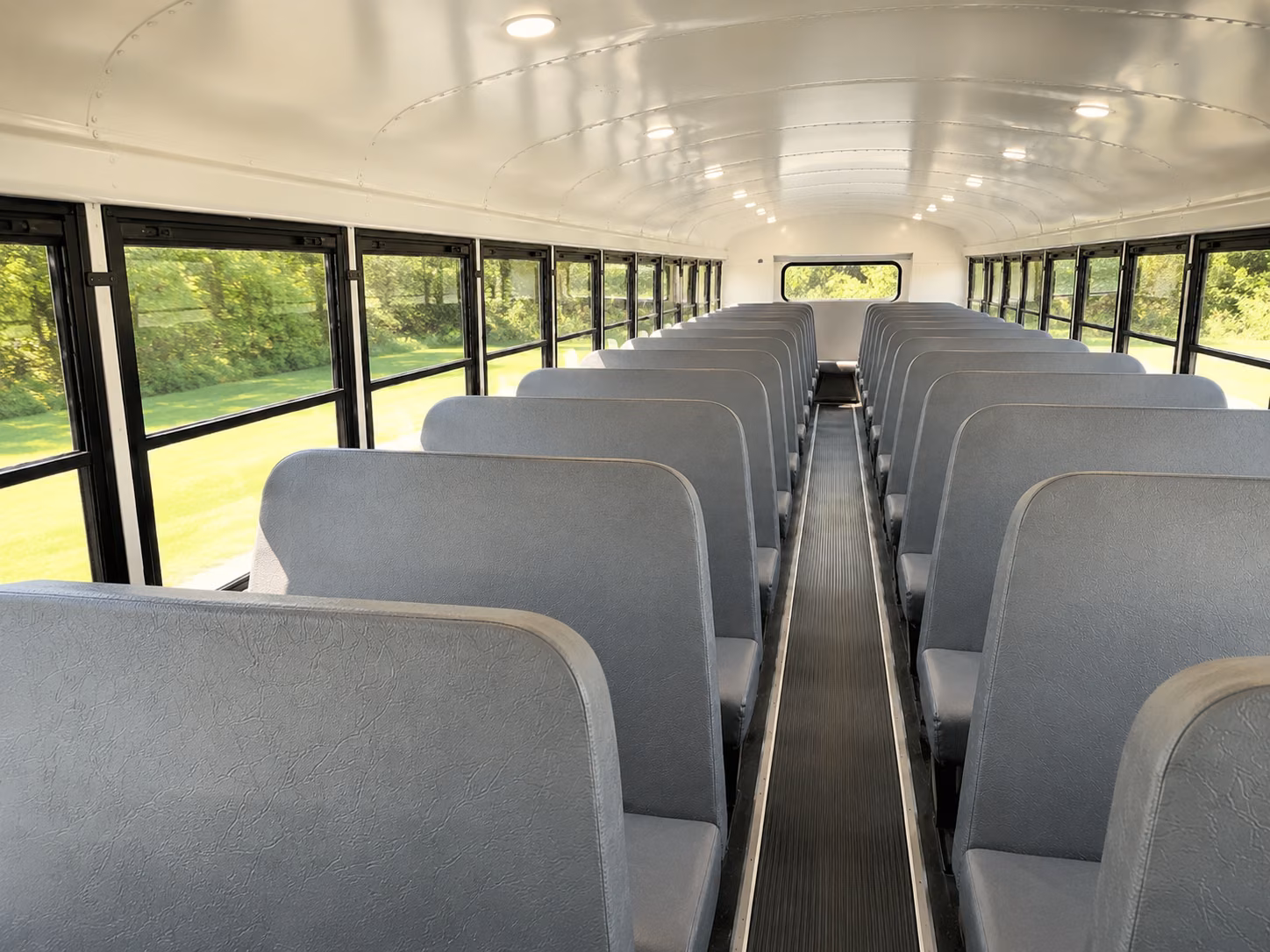 school bus inside